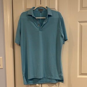 Peter Millar Summer Comfort Light Blue Polo Shirt